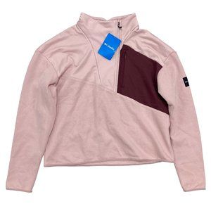 Columbia Lodge Hybrid Half Zip Pullover Pink